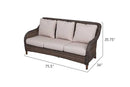 Mitchell 4-Piece Wicker Sofa Set with Swivel Rocking Chairs