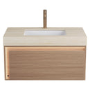 NYAH 36'' Bathroom Vanity & Sink - Floating Ultra-Slim Grille Design by HouseOfZazla
