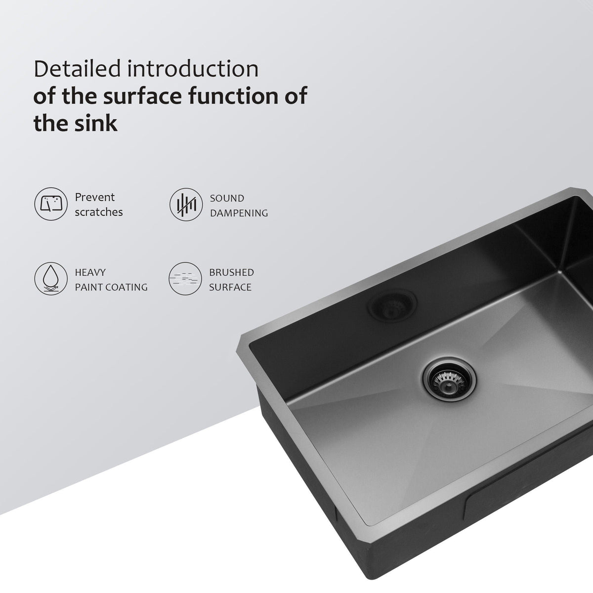 Undermount Kitchen Sink 16 Gauge Single Bowl Stainless Steel, photo 8 of 14