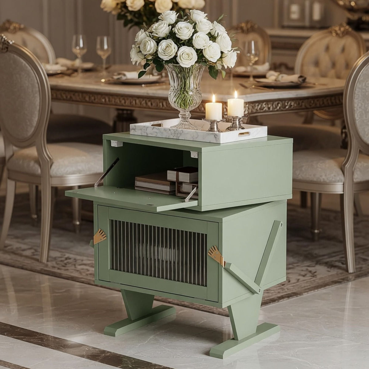 Robot LED Nightstand With 360° Rotating Drawer, photo 35 of 40