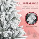 Artificial Flocked Christmas Tree with Snow Tips