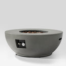36'' Propane Gas Fire Pit Table - Grey Steel by HouseOfZazla