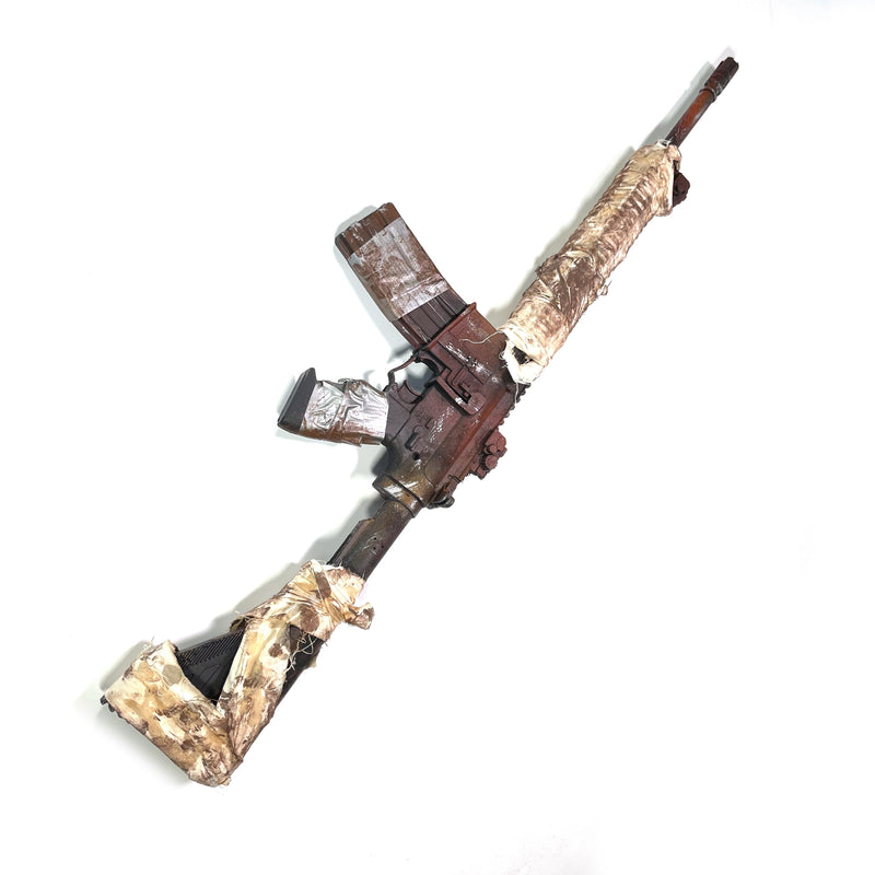 AR-15 Style Assault Rifle Inert Foam Prop Replica with Permanent Magazine