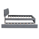 Upholstered Platform Bed With Trundle