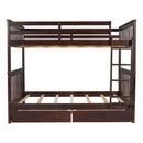 Bunk Bed With Ladders And 2 Storage Drawers by Unique Piece Furniture