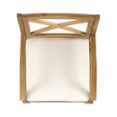 Perla Dining Chair 2-Piece Set with Cream Cushions