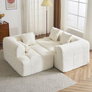 Sectional Free Combined Sofa With 2 Side Pockets by HouseOfZazla