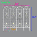 Garden Metal Trellis Rustproof Trellis For Climbing Plants Outdoor Flower Support by Unique Piece Furniture