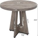 Round Dining Cross Base Kitchen Table by HouseOfZazla