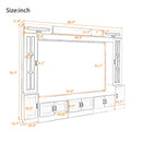 Wall Unit Entertainment Center With Bookshelves For TVs Up to 80" by HouseOfZazla