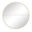Wall Circular Mirror Metal Framed Mirror Round Vanity Mirror Dressing Mirror, For Bathroom, Living Room, Bedroom Wall Decor by Unique Piece Furniture