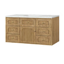 James Martin Laurent 48" Dual Mount Single Bathroom Vanity, Light Natural Oak