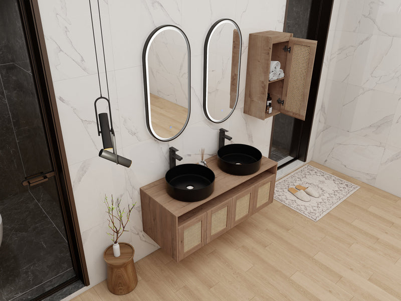 48" Bathroom Vanity with Ceramic Art Sink and Side Cabinet, photo 10 of 10