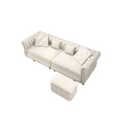 3 In 1 Pull Out Convertible Sleeper Sofa Bed, King Size, Chaise Lounge by HouseOfZazla