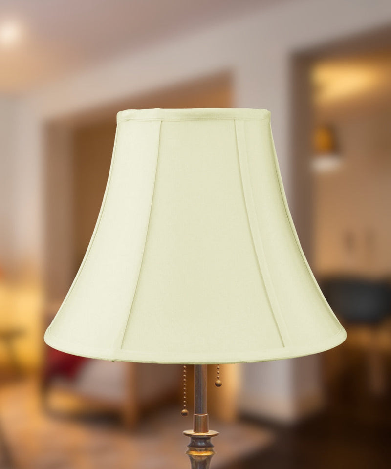 14"W x 11"H Egg Shell Shantung Bell Lampshade