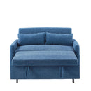 Pull Out Sleep Sofa Bed Loveseats Sofa Couch With Adjsutable Backrest, Storage Pockets, 2 Soft Pillows, USB Ports For Living Room, Bedroom, Apartment, Office by HouseOfZazla
