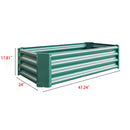 Metal Raised Garden Bed, Rectangle Raised Planter 4×2×1ft by HouseOfZazla