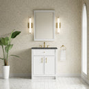 James Martin Bellshire 30" Single Bathroom Vanity, Bright White