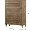 5 Drawer Chest With Construction - Taupe by HouseOfZazla
