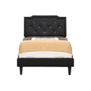 Button Tufted Bed Charming For Cozy Spaces by Unique Piece Furniture