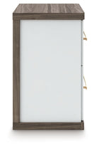 Kendanport - Two Drawer Night Stand - Brown / White by Unique Piece Furniture