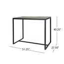 Ernesto Outdoor Industrial Acacia Wood Bar Table by HouseOfZazla