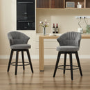 Wing Back Swivel Bar Stools (Set of 2) by HouseOfZazla