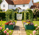 2-in-1 Raised Garden Bed with Trellis - 59" Tall Arch Planter by HouseOfZazla