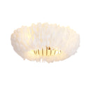 20" Feather-Dressed Caged Ceiling Fan with Remote and Light by HouseOfZazla