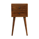 Mini 2 Drawer Nightstand by HouseOfZazla