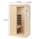 Hemlock Mini 1 Person Far Infrared Door Indoor Sauna Room by HouseOfZazla