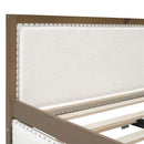 Full Size Daybed With Trundle And Nailhead Decoration - Wood by HouseOfZazla