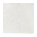 Luminous Burst Signature White Gloss Dimensional Resin Wall Art