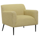 Darlene - Upholstered English Arm Accent Chair - Yellow by HouseOfZazla