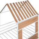Loft Bed With Roof, Window, Guardrail, Ladder by HouseOfZazla