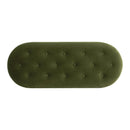 Melinda - Oval Tufted Bullion Fringe Storage Bench by HouseOfZazla