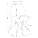 Padded Side Chair And Soft Upholstered Seat (Set of 2) - Gray