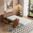 Twin Size Folding Ottoman Sleeper Bed With Mattress Convertible Guest Bed by Unique Piece Furniture