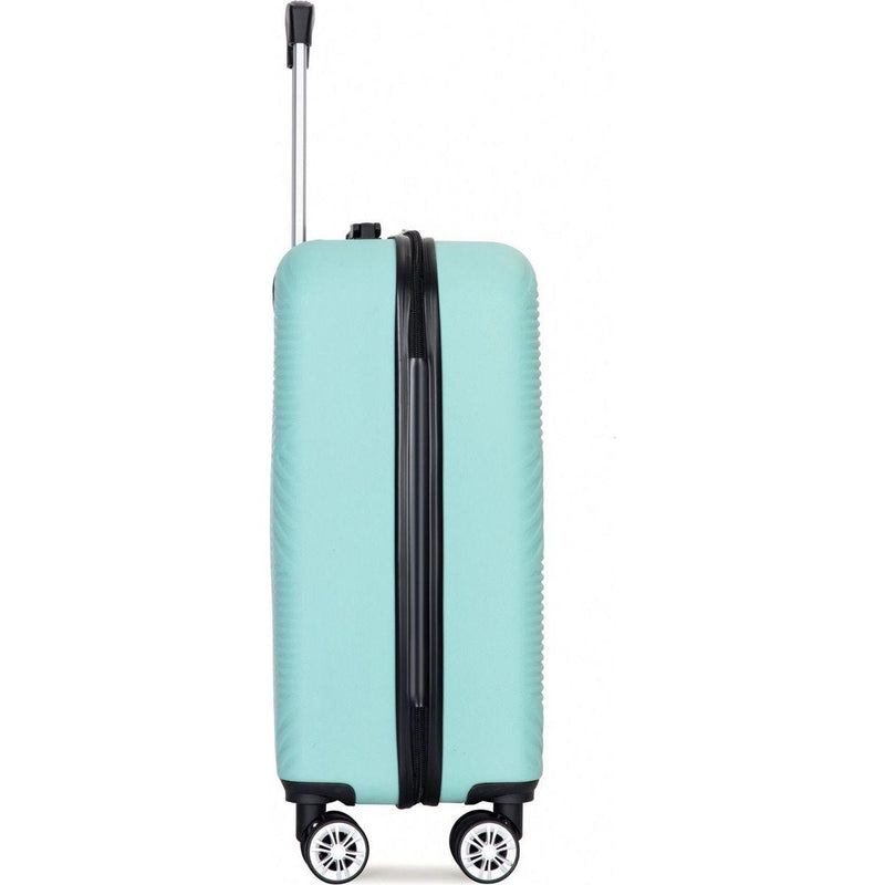2Piece Luggage Sets ABS Lightweight Suitcase, Spinner Wheels, (20/14) LIGHT BLUE