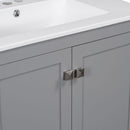 Bathroom Vanity With Single Sink, Combo Cabinet Undermount Sink, Bathroom Storage Cabinet With Two Doors And A Drawer, Soft Closing, Multifunctional Storage, Solid Wood Frame by HouseOfZazla