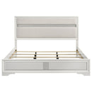 Miranda 54-inch Upholstered Eastern King Panel Bed White