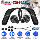 True Wireless Earbuds Wireless V5.0 Stereo Earphones IPX6 Waterproof Headphones 11Hrs Playtime Deep Bass w/ Mic Headsets