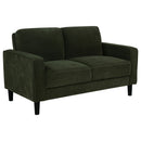 Ruth 3-piece Fabric Upholstered Track Arm Sofa Matcha Green