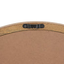 Circle Wall Mirror With Wooden Frame for Living Room