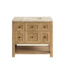 James Martin Breckenridge 36" Single Bathroom Vanity, Light Natural Oak