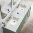 James Martin Chicago 72" Double Bathroom Vanity, Smokey Celadon