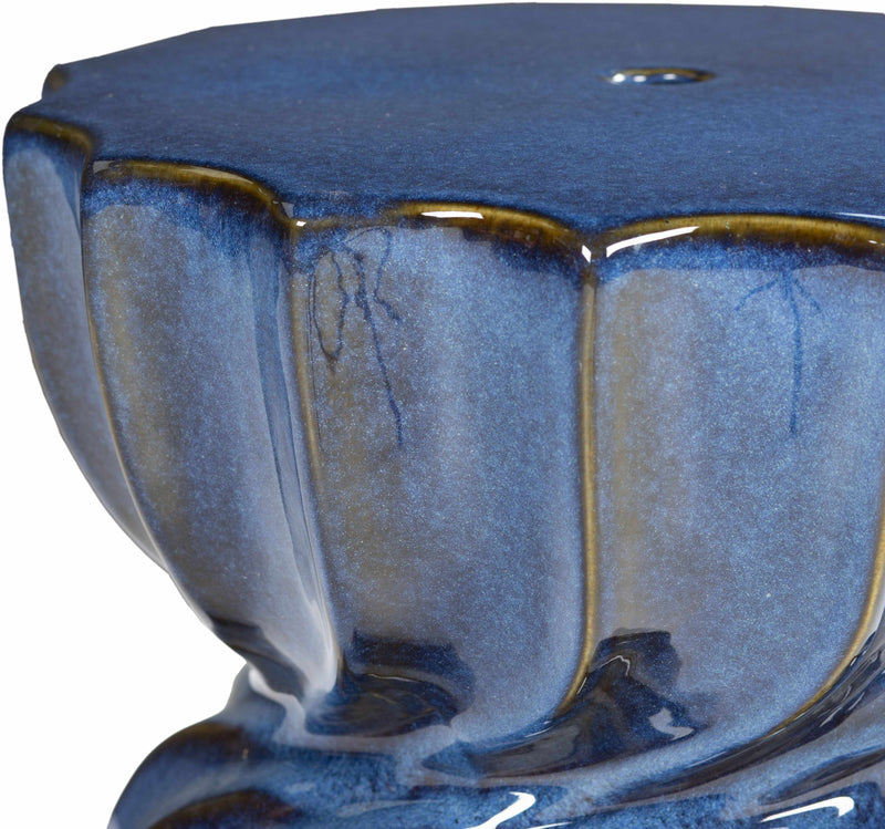 Elixhausen Blue Garden Stool