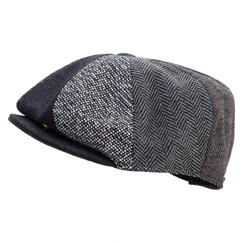 Men's 8 Panel Patch Work Newsboy Cap