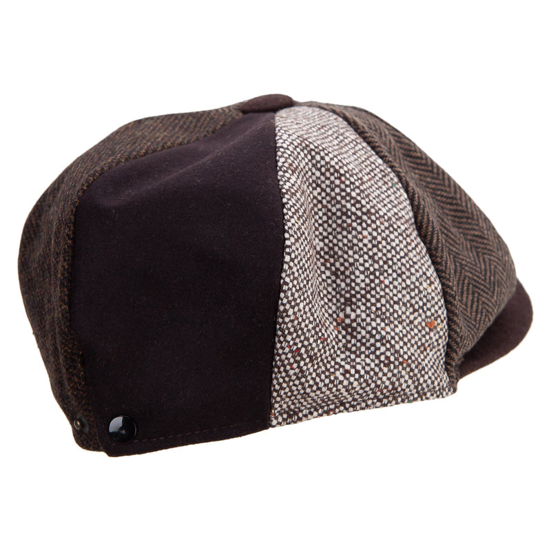 Men's 8 Panel Patch Work Newsboy Cap