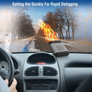 24V 200W Portable Car Heater Heating Fan 2 in 1 Defroster Defogger Demister Windshield Heater Automotive Cooling Fan with 360°Rotating Base